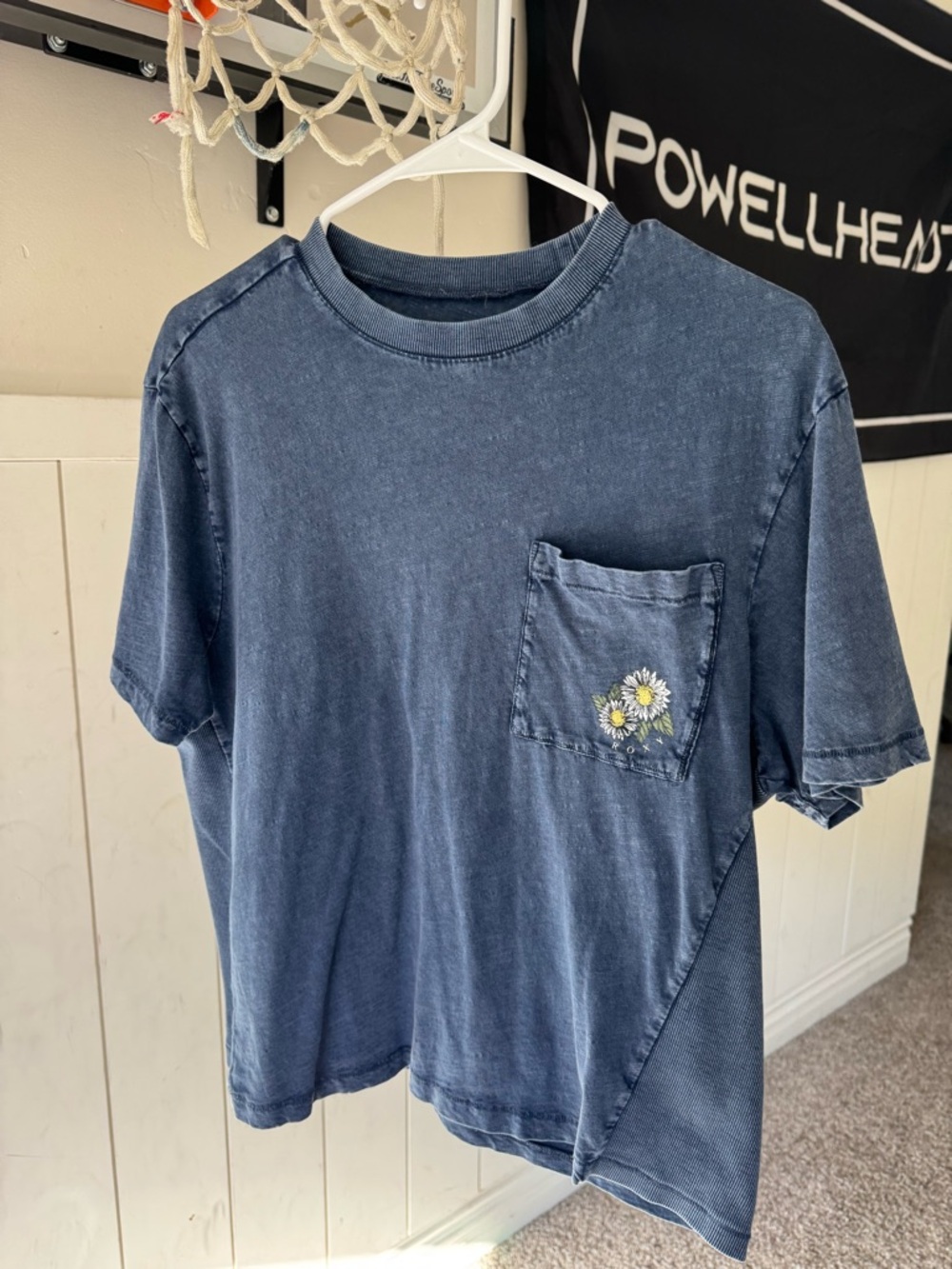 Roxy Indigo Washed Crew Neck Tee